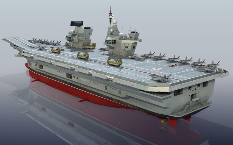 Модель авианосца hms queen elizabeth