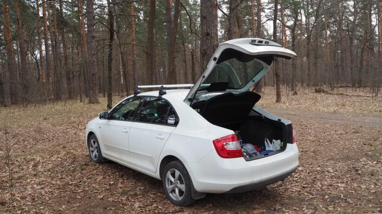 Багажник на skoda rapid 2014