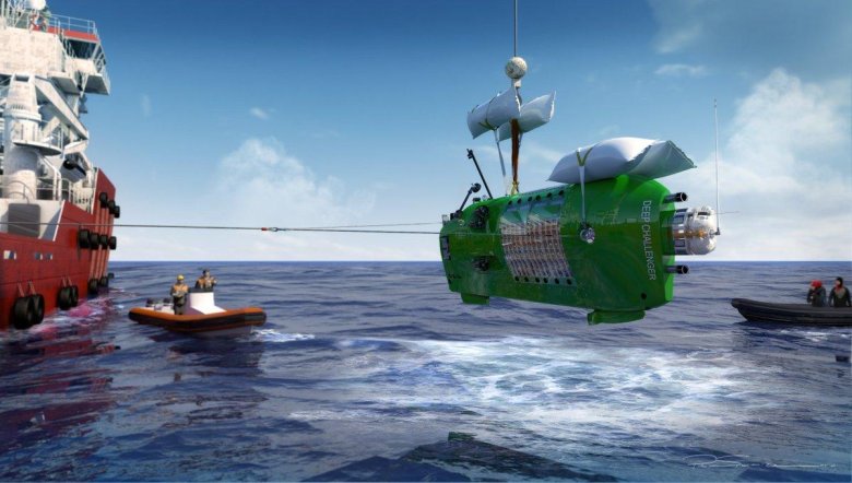 Батискаф в марианской впадине