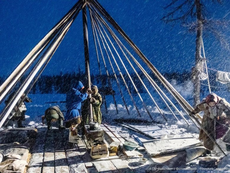 Чум в тундре