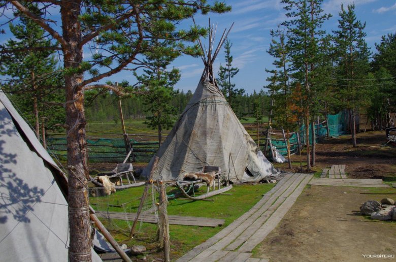 Кольский полуостров саамская деревня