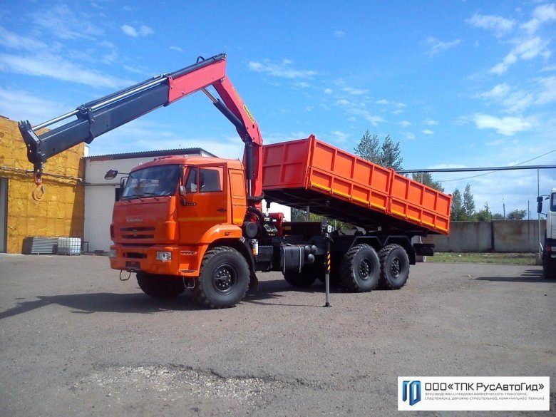 Камаз 43118 самосвал с грейфером