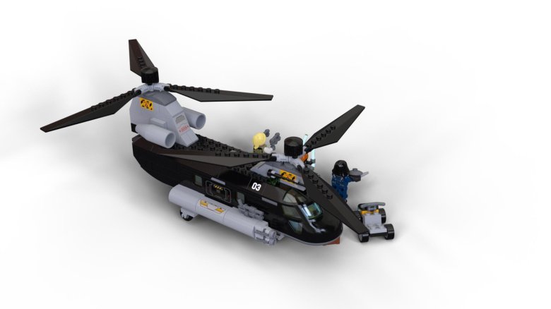 Lego black widow helicopter
