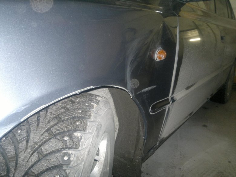 Хендай акцент рихтовка крепления переднего крыла