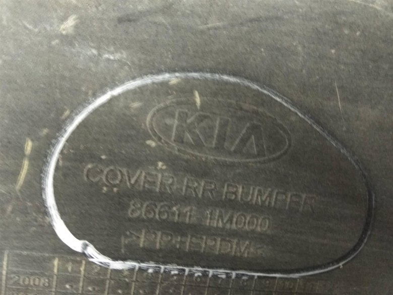 Маркировка бампера