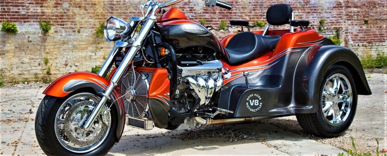 Boss hoss v8 мотоцикл 6200cc
