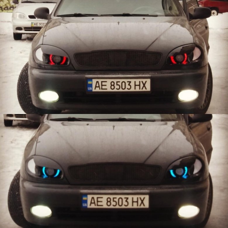 Тюнингованная оптика шевроле ланос