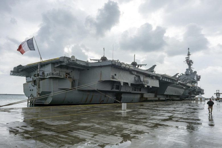French aircraft carrier charles de gaulle