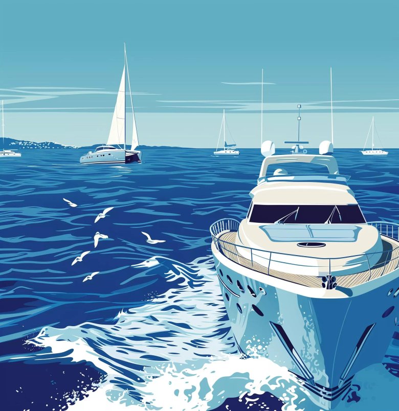 Картина по номерам яхта