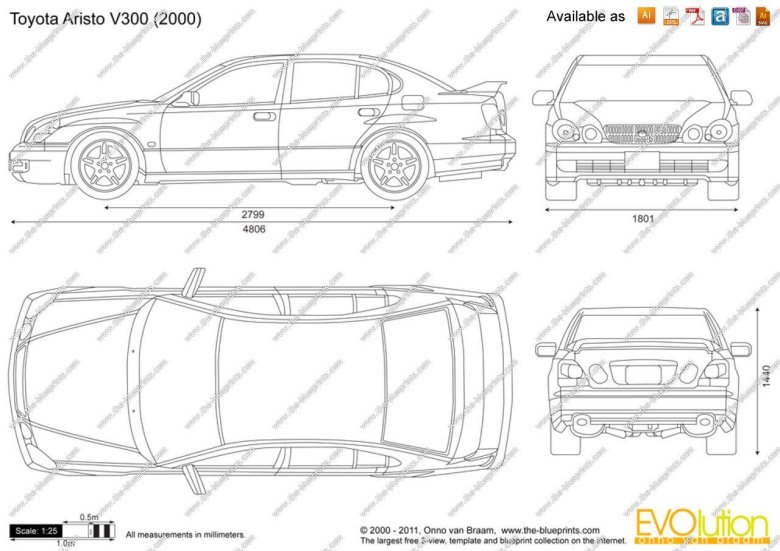 Чертежи тойота марк 2 100