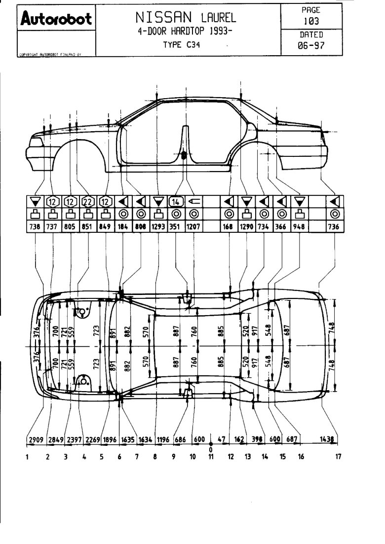 Габарит toyota corona