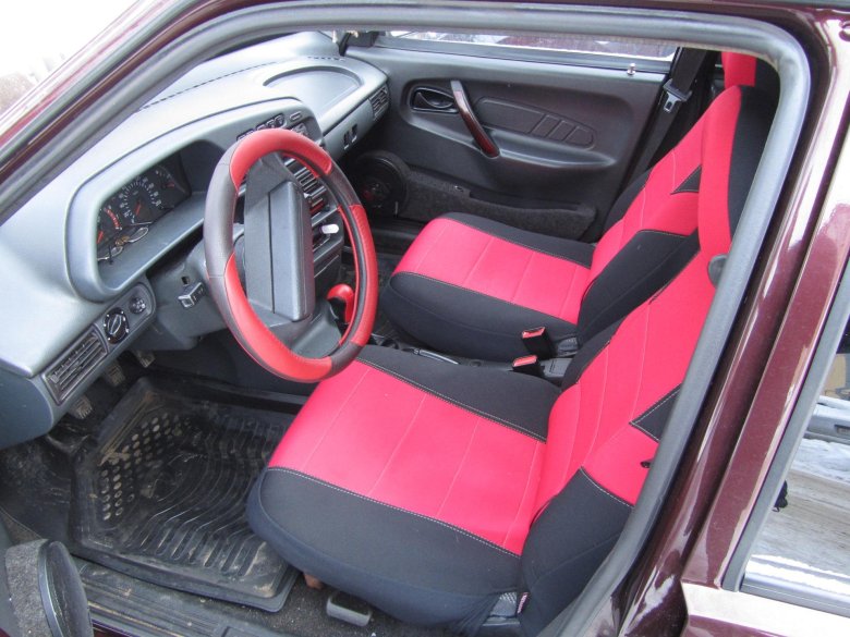 Красный салон ваз 2114