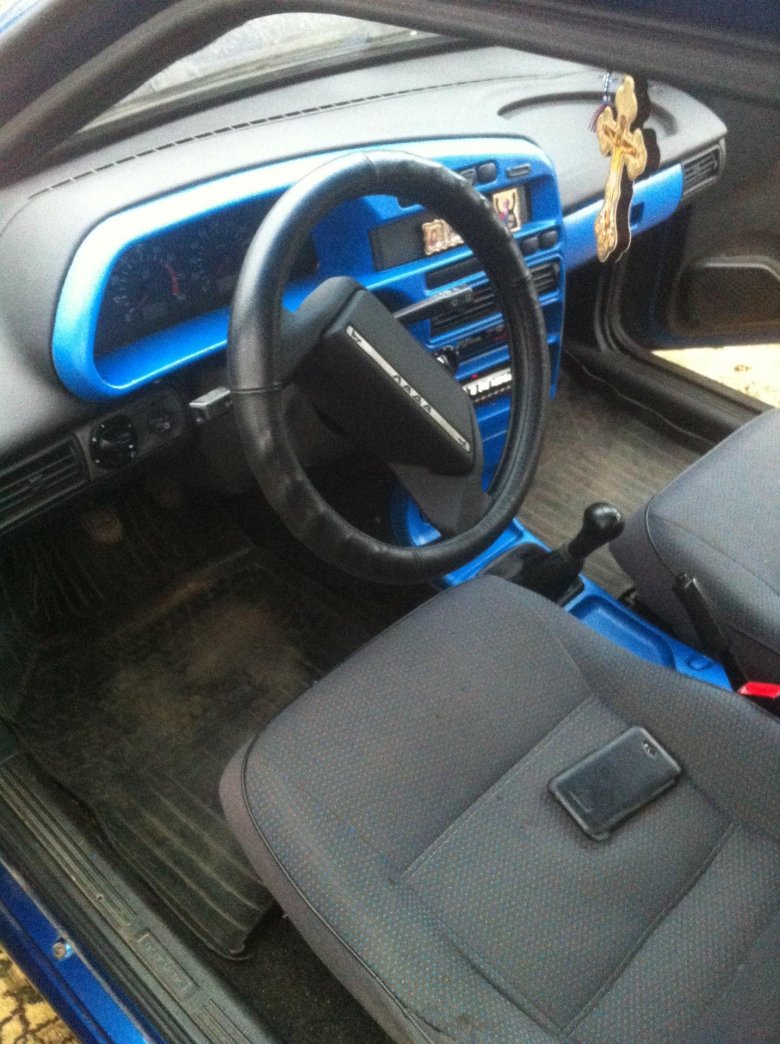 Торпеда ваз 2114 салон синий