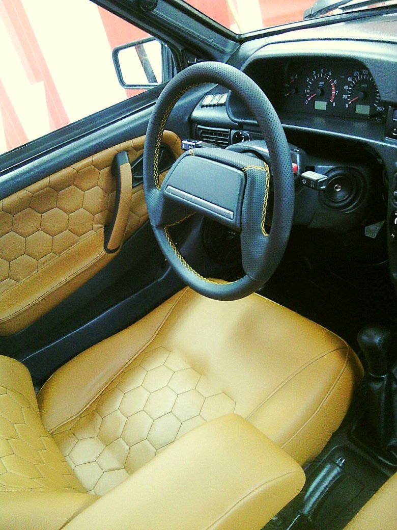 Кожаный руль ваз 2114