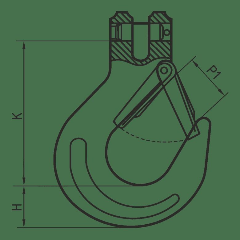 Крюк с вилочным соединением