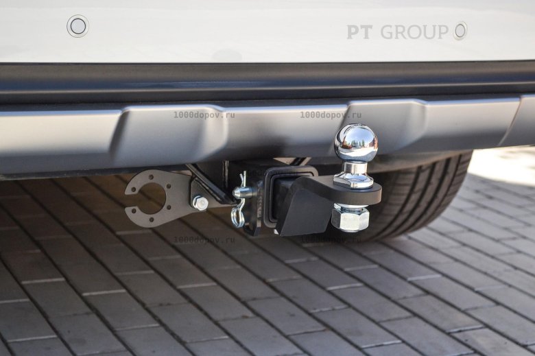 Фаркоп pt group съемный квадрат