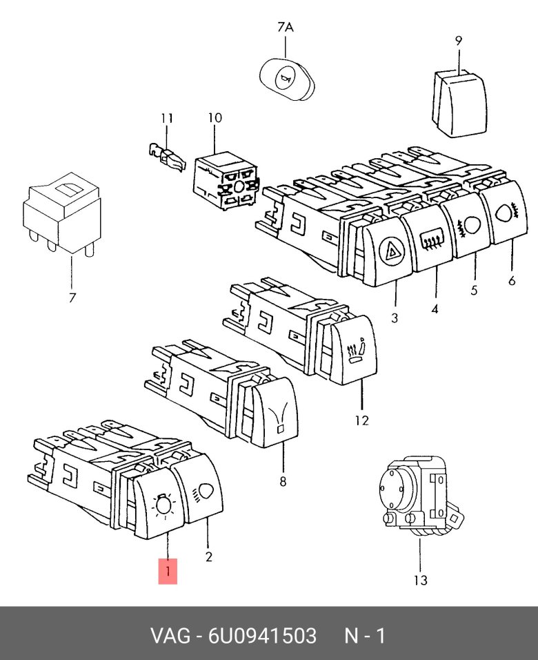 Выключатель габаритов