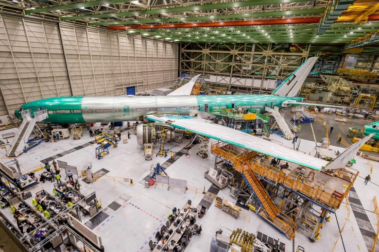 Завод boeing everett factory