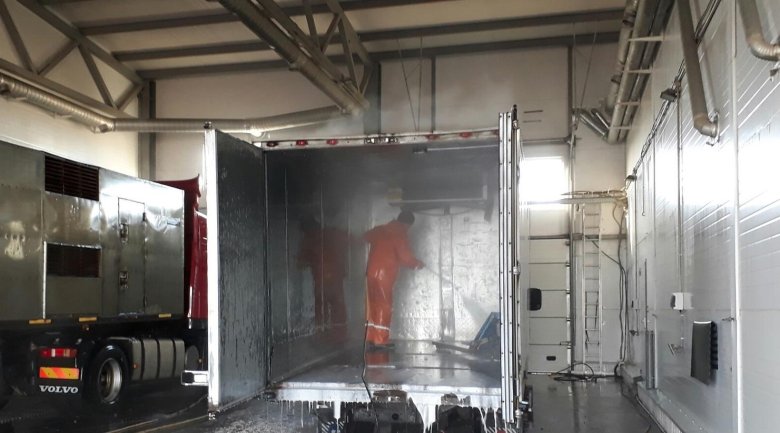 Дезинфекция грузового автомобиля