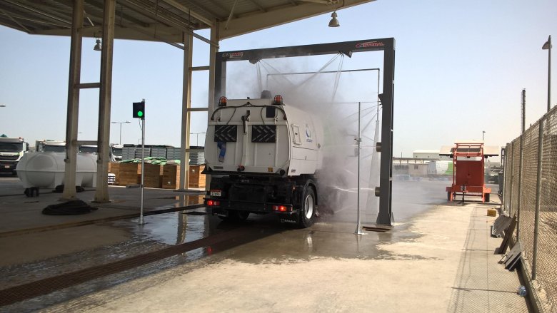 Мойка для грузовых автомобилей