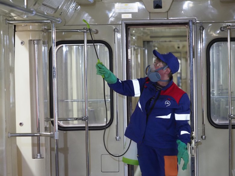 Дезинфекция в метро