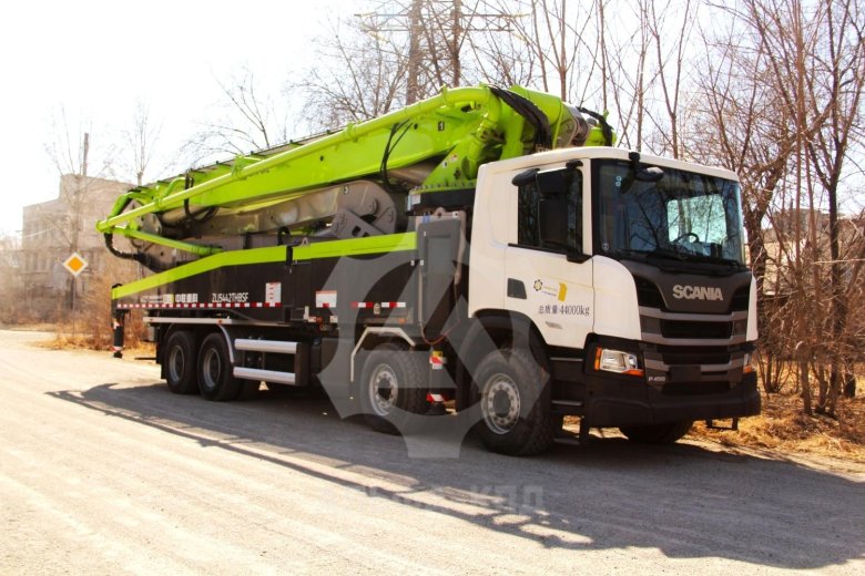 Автобетононасос zoomlion 57x-6rz на шасси scania 8x4