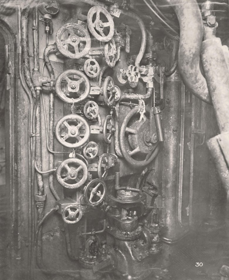 Внутри немецкой подводной лодки времен первой мировой войны