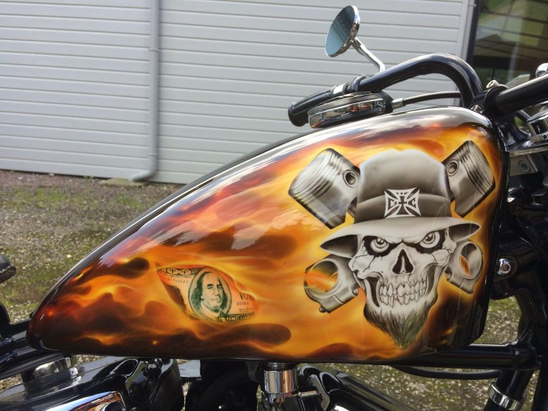 Бак мотоцикла харлей-дэвидсон