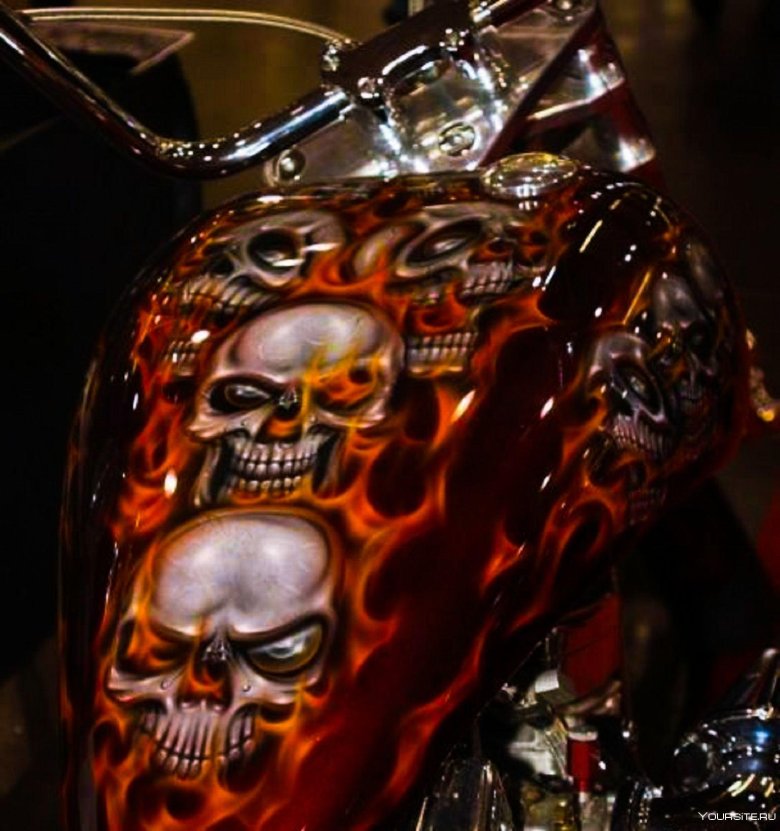 Бак мотоцикла харлей-дэвидсон