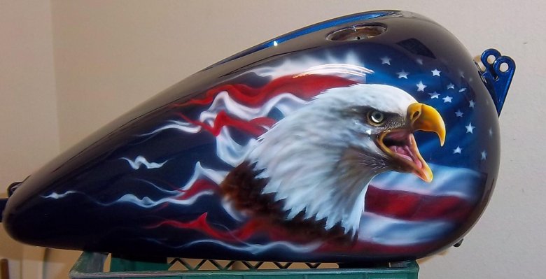 Аэрография на шлем