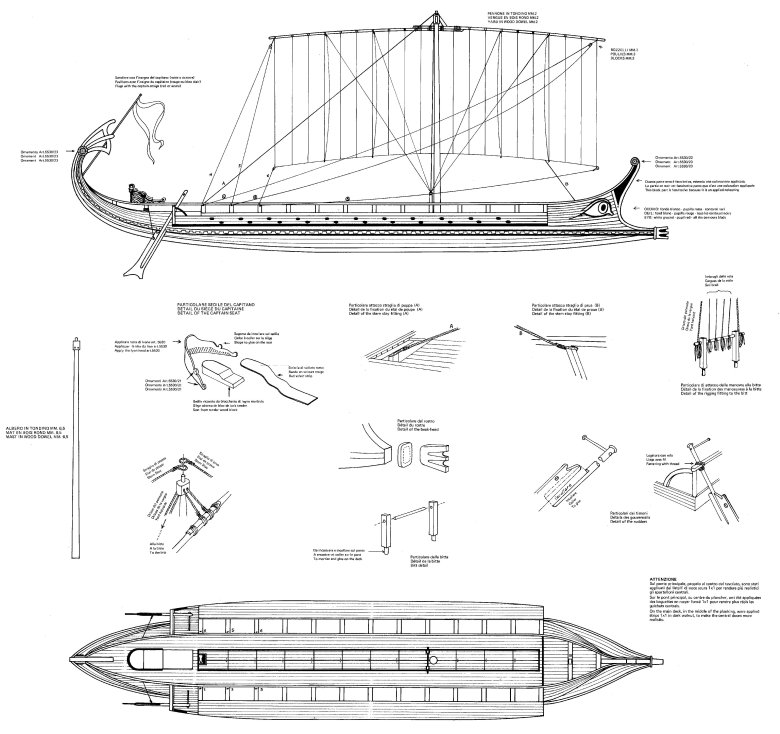 Либурна корабль римский чертежи