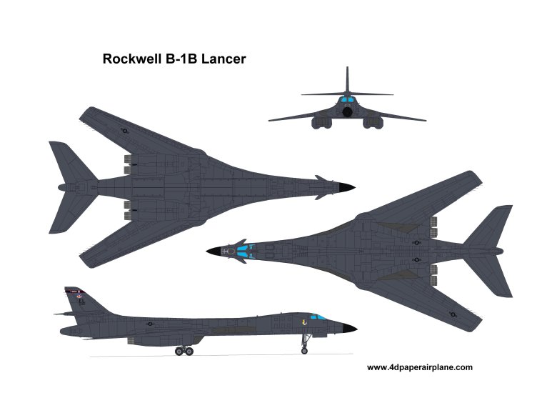 Rockwell b-1 lancer чертеж