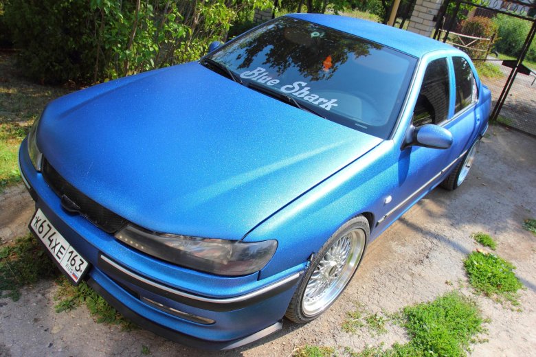 Пежо 406 синий