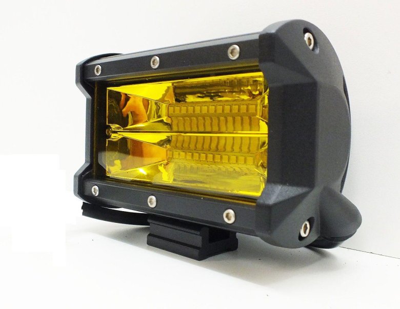 Светодиодная фара 72w желтый