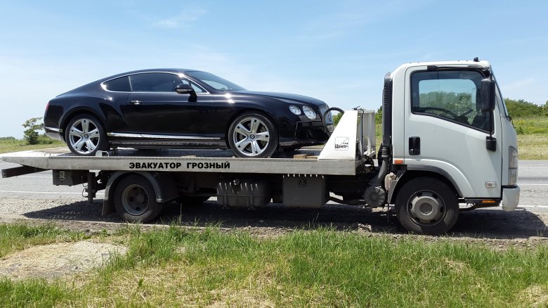 Эвакуатор со сдвижной платформой