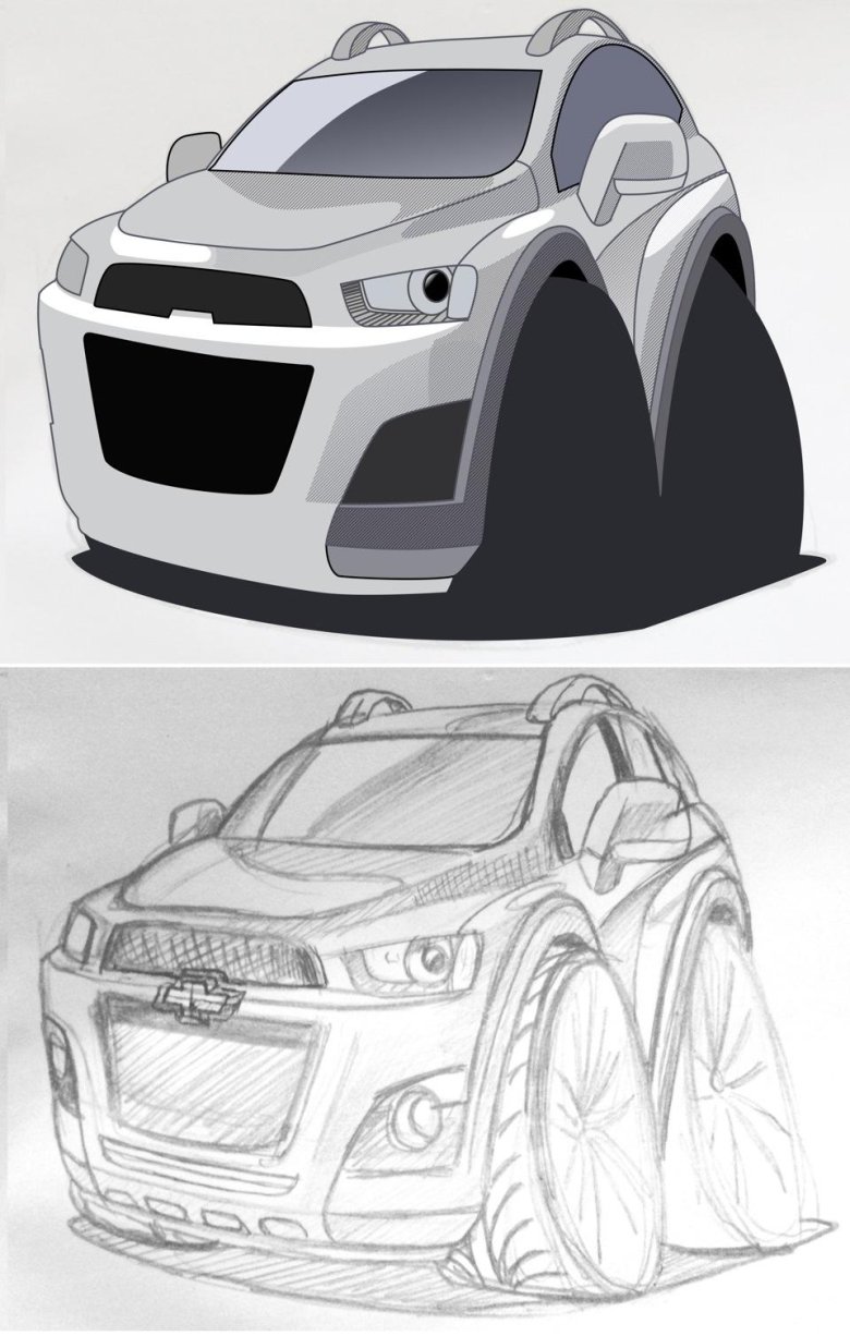 Раскраска chevrolet captiva