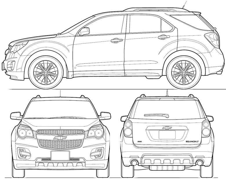 Шевроле эквинокс габариты