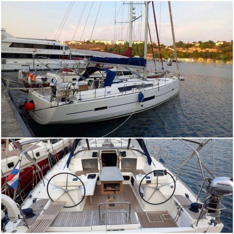 Парусно моторная яхта