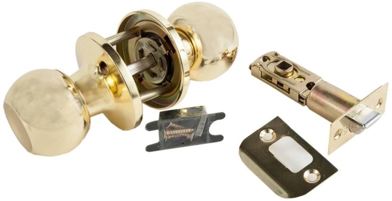 Сантехническая ручка-защелка титан