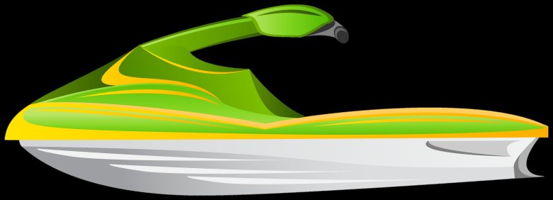 Лодка на прозрачном фоне