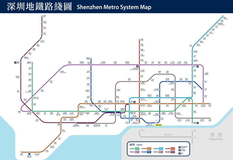 Схема метро шеньжень