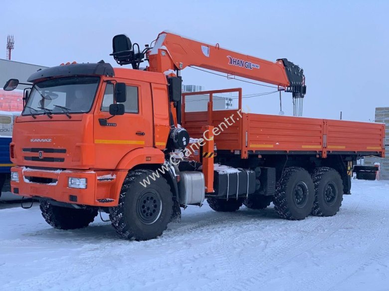 Бортовой камаз 43118 с кму hangil hgc976