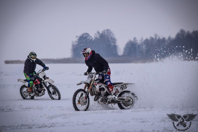 Мото эндуро зима