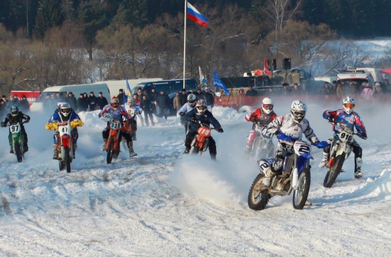 Мотокросс зимой