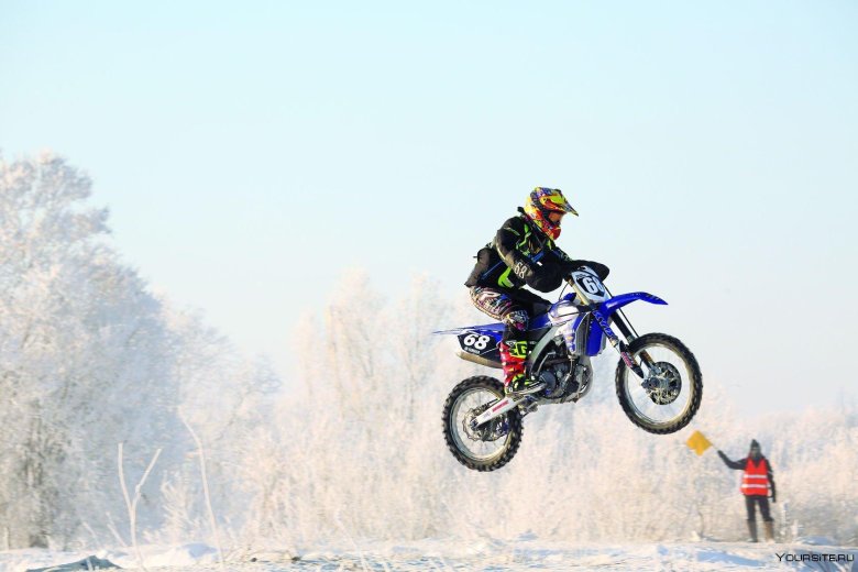 Мотокросс зимой