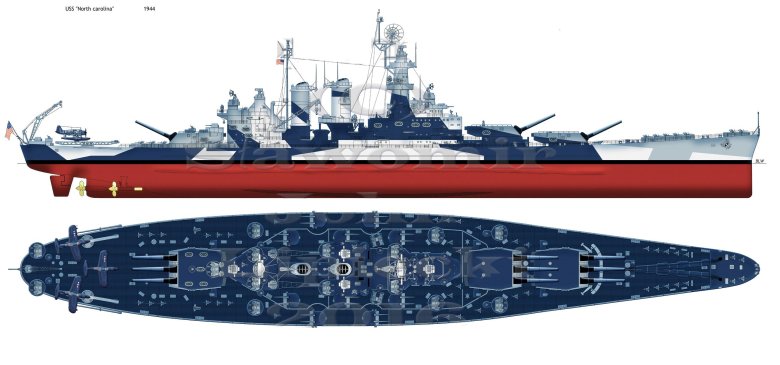 Линкор uss south dakota