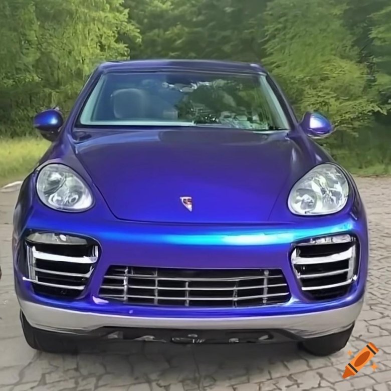 Порше кайен синий