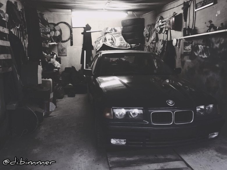Bmw e34 в гараже