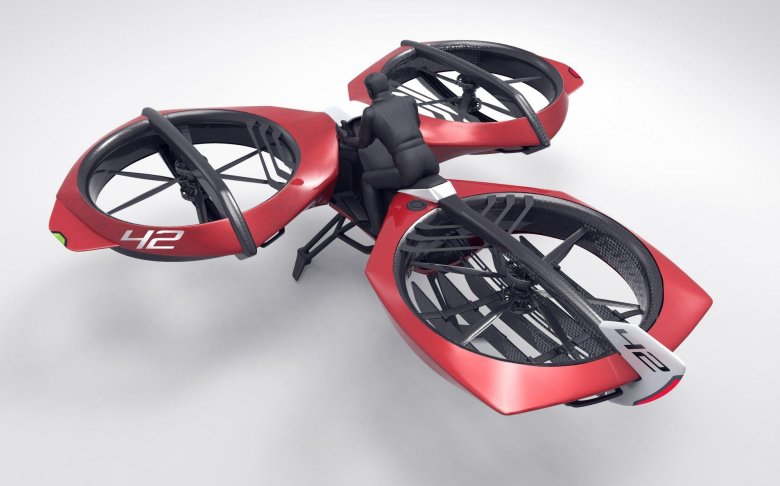 Летающий автомобиль квадрокоптер