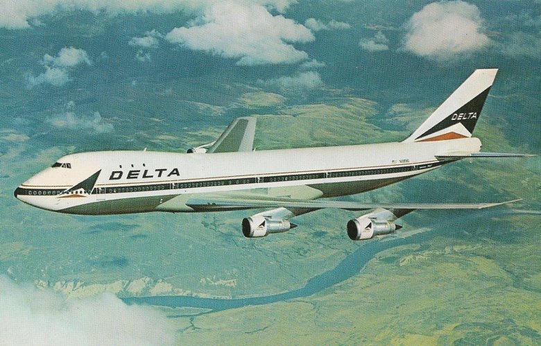 Boeing 747 delta airlines